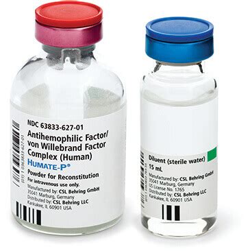 Humate p - HUMATE-P is contraindicated in individuals with a history of anaphylactic or severe systemic response to antihemophilic factor or von Willebrand factor preparations. Monitor for intravascular hemolysis and decreasing hematocrit values in patients with A, B, and AB blood groups who are receiving large or frequent doses. 